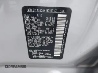 2012 Nissan Quest SL with VIN JN8AE2KPXC9039680, listed as a IAAI auction lot 41914614 with 172,743 mi miles and . Bid and sale history available at carsss.com. Image 9.