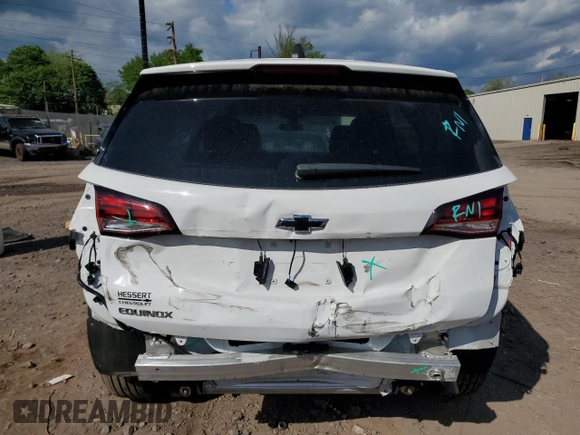 2023 Chevrolet Equinox LS z VIN 3GNAXHEG2PL173799, wystawiony jako Copart lot #55787555 z przebiegiem 12 470 mil mil oraz Szkoda całkowita • Salvage title. Historia ofert i sprzedaży dostępna na DreamBid. Obrazek 6.