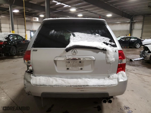 2001 Acura MDX Touring Pkg with VIN 2HNYD18671H519947, listed as a Copart auction lot 89278135 with 0 mi miles and Salvage Title. Bid and sale history available at carsss.com. Image 6.