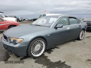 2003 BMW 7 Series 745Li with VIN WBAGN63403DR13949, listed as a Copart auction lot 81795894 with 109,828 mi miles and Salvage Title. Bid and sale history available at carsss.com. Image 1.
