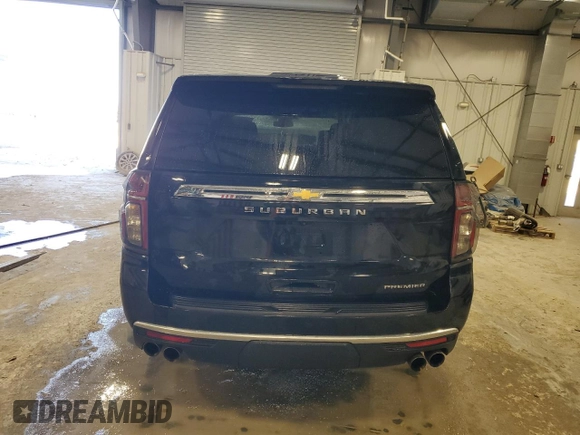2023 Chevrolet Suburban Premier with VIN 1GNSKFKD5PR255729, listed as a Copart auction lot 48376385 with 64,196 mi miles and Clean Title. Bid and sale history available at DreamBid. Image 6.