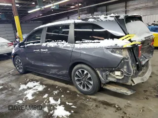 2021 Honda Odyssey EX-L with VIN 5FNRL6H76MB008520, listed as a Copart auction lot 45881615 with 45,964 mi miles and Salvage Title. Bid and sale history available at DreamBid. Image 2.