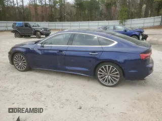 2021 Audi A5 Sportback Premium Plus with VIN WAUCBCF52MA015186, listed as a Copart auction lot 41383044 with 26,020 mi miles. Bid and sale history available at carsss.com. Image 2.
