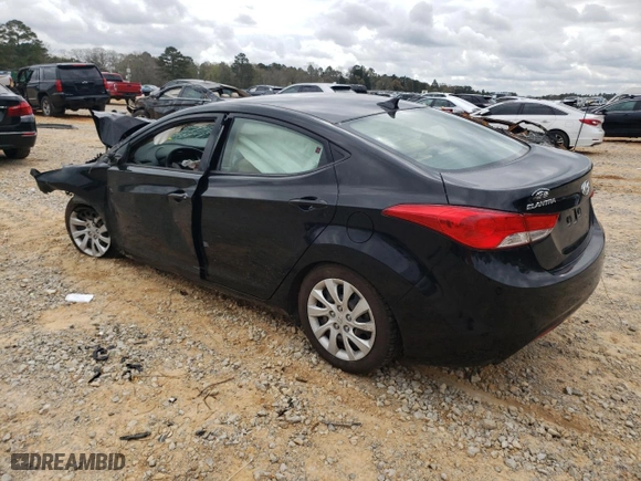 2013 Hyundai Elantra GLS with VIN 5NPDH4AE1DH223166, listed as a Copart auction lot 48750075 with 0 mi miles and Salvage Title. Bid and sale history available at carsss.com. Image 2.