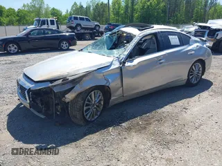 2018 Infiniti Q50 Luxe with VIN JN1EV7AR7JM438928, listed as a IAAI auction lot 42036766 with 125,149 mi miles and . Bid and sale history available at carsss.com. Image 18.