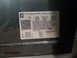 2020 GMC Terrain SLT z VIN 3GKALPEV8LL136266, wystawiony jako Copart lot #61174425 z przebiegiem 47 250 mil mil oraz Szkoda całkowita • Salvage title. Historia ofert i sprzedaży dostępna na DreamBid. Obrazek 14.