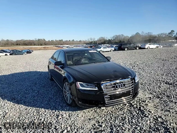 2015 Audi A8 4.0T with VIN WAU32AFD9FN033398, listed as a Copart auction lot 87655925 with 134,712 mi miles and Salvage title. Bid and sale history available at DreamBid. Image 13.
