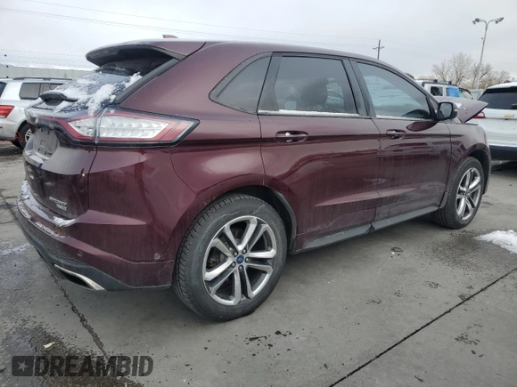 2017 Ford Edge Sport with VIN 2FMPK4AP3HBB42604, listed as a Copart auction lot 49796355 with 126,347 mi miles and Salvage Title. Bid and sale history available at carsss.com. Image 3.
