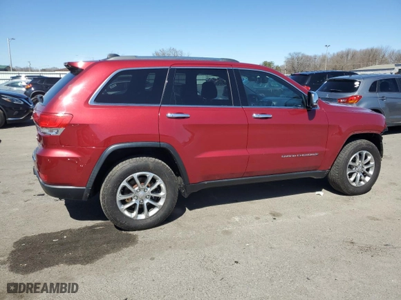 2015 Jeep Grand Cherokee Limited with VIN 1C4RJFBG2FC894480, listed as a Copart auction lot 49581645 with 160,381 mi miles and Salvage Title. Bid and sale history available at carsss.com. Image 3.