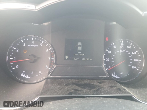 2013 Kia Optima SX with VIN 5XXGR4A62DG116593, listed as a Copart auction lot 59696705 with 120,248 mi miles and Salvage title. Bid and sale history available at DreamBid. Image 9.