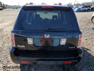 2006 Honda Pilot EX with VIN 2HKYF184X6H520393, listed as a Copart auction lot 48370305 with 168,306 mi miles and Salvage Title. Bid and sale history available at carsss.com. Image 6.