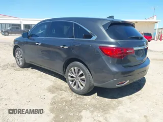 2015 Acura MDX Tech Pkg with VIN 5FRYD3H44FB002147, listed as a IAAI auction lot 41832079 with 1 mi miles. Bid and sale history available at carsss.com. Image 3.