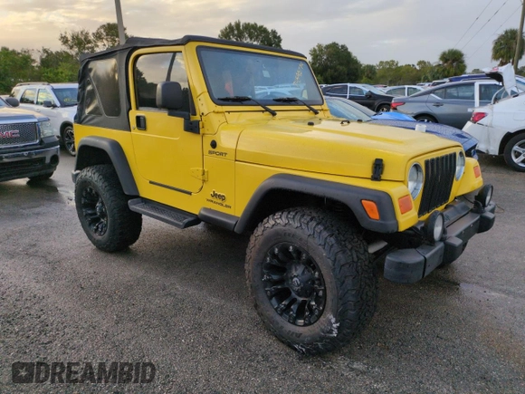 2003 Jeep Wrangler Sport with VIN 1J4FA49S93P373532, listed as a Copart auction lot 74595774 with 105,018 mi miles and Non Repairable. Bid and sale history available at carsss.com. Image 4.