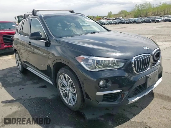 2017 BMW X1 xDrive28i with VIN WBXHT3Z38H4A58005, listed as a Copart auction lot 55837805 with 50,318 mi miles and Salvage title. Bid and sale history available at DreamBid. Image 14.