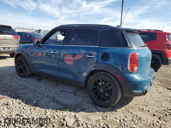 2011 MINI Countryman S with VIN WMWZC5C57BWL53481, listed as a Copart auction lot 46855785 with 99,849 mi miles and Salvage Title. Bid and sale history available at DreamBid. Image 2.