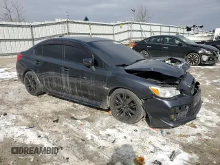 2015 Subaru WRX with VIN JF1VA1A60F9834792, listed as a Copart auction lot 46128425 with 155,677 mi miles and Salvage Title. Bid and sale history available at carsss.com. Image 4.