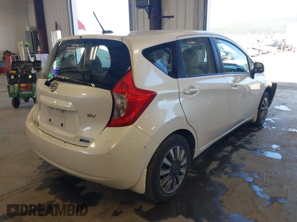 2014 Nissan Note S with VIN 3N1CE2CPXEL435169, listed as a IAAI auction lot 42124608 with 125,555 mi miles and . Bid and sale history available at DreamBid. Image 4.