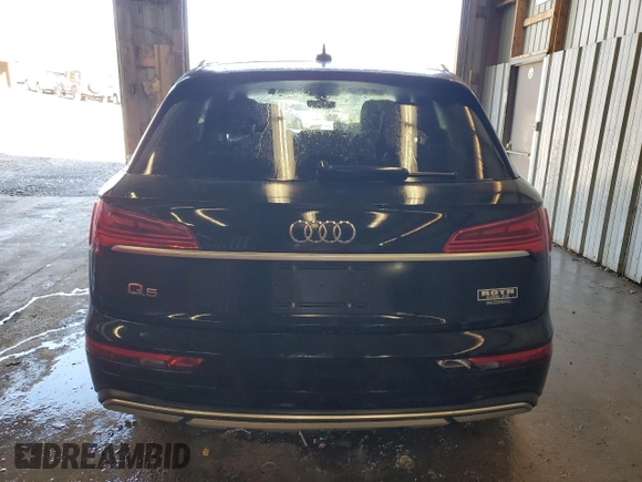 2023 Audi Q5 Premium Plus with VIN WA1BBAFY6P2047225, listed as a Copart auction lot 55093445 with 35,998 mi miles and Salvage title. Bid and sale history available at DreamBid. Image 6.