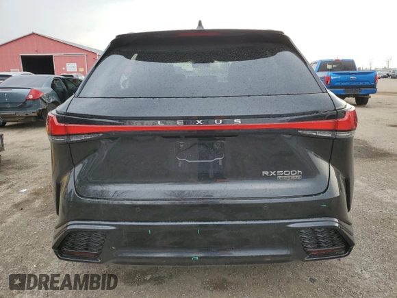 2023 Lexus RX 500h F Sport Performance с VIN 2T2BCMEA2PC003762, выставлен на аукционе Copart как лот 54748595 с пробегом 38 023 миль миль и Списание • Salvage title. История ставок и продаж доступна на DreamBid. Изображение 6.