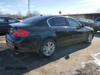 2011 Infiniti G25 x with VIN JN1DV6AR7BM652163, listed as a Copart auction lot 45534195 with 133,444 mi miles and Salvage Title. Bid and sale history available at DreamBid. Image 4.