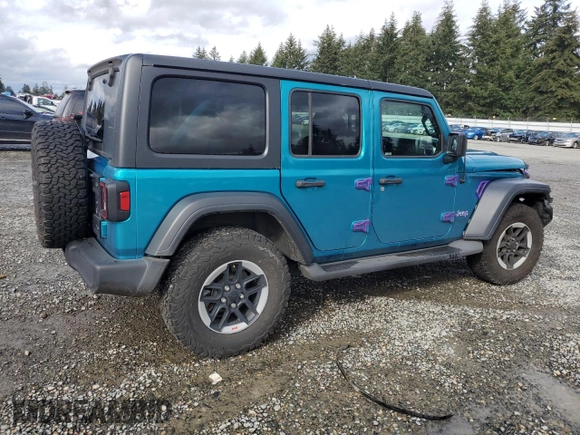 2020 Jeep Wrangler Unlimited Sport S with VIN 1C4HJXDG9LW215121, listed as a Copart auction lot 51292305 with 35,100 mi miles and Salvage title. Bid and sale history available at DreamBid. Image 3.