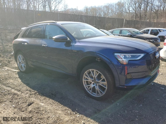 2021 Audi e-tron Prestige with VIN WA1VAAGEXMB028077, listed as a Copart auction lot 51068735 with 36,998 mi miles and Salvage Title. Bid and sale history available at carsss.com. Image 4.