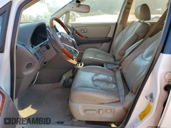 2001 Lexus RX 300 with VIN JTJHF10U410171424, listed as a Copart auction lot 46814695 with 286,938 mi miles and Salvage Title. Bid and sale history available at carsss.com. Image 7.