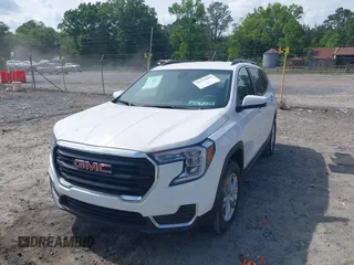 2023 GMC Terrain SLE with VIN 3GKALTEG7PL230767, listed as a IAAI auction lot 42175868 with 7,981 mi miles and . Bid and sale history available at carsss.com. Image 17.