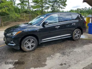 2019 Infiniti QX60 Luxe with VIN 5N1DL0MN7KC555877, listed as a Copart auction lot 63551605 with 160,184 mi miles and Clean title. Bid and sale history available at DreamBid. Image 1.