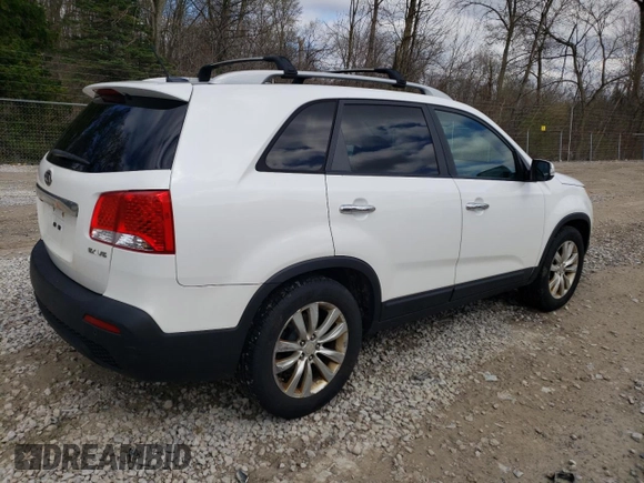 2011 Kia Sorento EX with VIN 5XYKU4A20BG178847, listed as a Copart auction lot 53470775 with 182,288 mi miles and Clean Title. Bid and sale history available at carsss.com. Image 3.