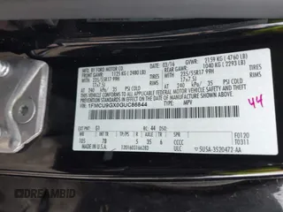 2016 Ford Escape SE with VIN 1FMCU9GX0GUC86844, listed as a IAAI auction lot 42046081 with 95,319 mi miles. Bid and sale history available at carsss.com. Image 9.