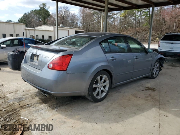 2008 Nissan Maxima 3.5 SE with VIN 1N4BA41E68C805184, listed as a Copart auction lot 47720285 with 197,289 mi miles and Salvage Title. Bid and sale history available at carsss.com. Image 3.