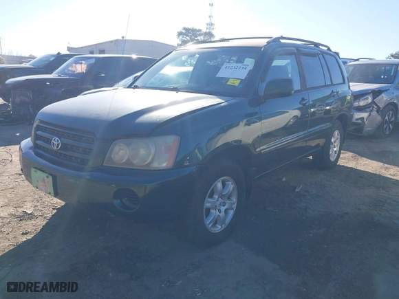 2002 Toyota Highlander with VIN JTEGF21AX20070054, listed as a IAAI auction lot 41232234 with 359,857 mi miles. Bid and sale history available at carsss.com. Image 2.