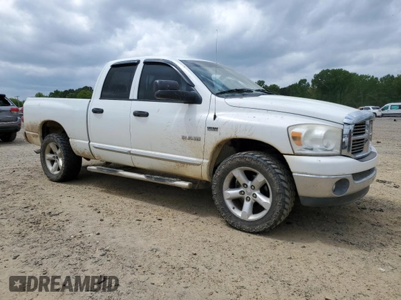 2008 Dodge 1500 SLT with VIN 1D7HU18258S592181, listed as a Copart auction lot 52978915 with 123,303 mi miles and Salvage Title. Bid and sale history available at DreamBid. Image 4.