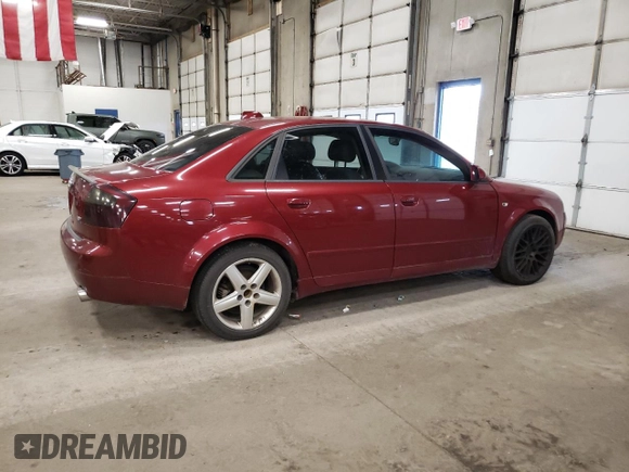 2004 Audi A4 1.8T with VIN WAULC68E64A184445, listed as a Copart auction lot 79249604 with 151,123 mi miles and Clean Title. Bid and sale history available at carsss.com. Image 3.