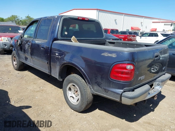2001 Ford F-150 SuperCrew XLT with VIN 1FTRW08W81KF01853, listed as a IAAI auction lot 41850493 with 1 mi miles. Bid and sale history available at carsss.com. Image 3.