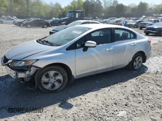 2014 Honda Civic Sedan LX with VIN 19XFB2F54EE078217, listed as a Copart auction lot 53268085 with 151,002 mi miles and Salvage Title. Bid and sale history available at carsss.com. Image 1.