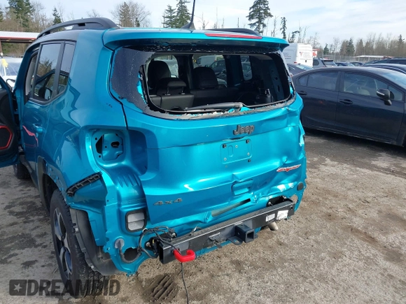 2022 Jeep Renegade Trailhawk with VIN ZACNJDC16NPN46704, listed as a IAAI auction lot 41648262 with 21,358 mi miles and . Bid and sale history available at DreamBid. Image 6.