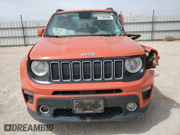 2020 Jeep Renegade Altitude with VIN ZACNJABB9LPK94467, listed as a Copart auction lot 51302385 with Not provided miles and Salvage title. Bid and sale history available at DreamBid. Image 5.