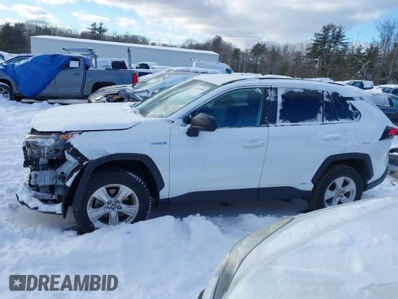 2021 Toyota RAV4 Hybrid LE with VIN 4T3LWRFV9MU047628, listed as a IAAI auction lot 41335589 with 36,748 mi miles. Bid and sale history available at carsss.com. Image 15.