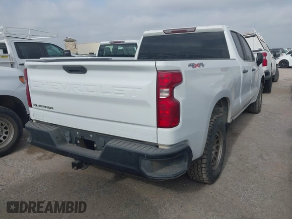 2020 Chevrolet Silverado 1500 Work Truck with VIN 1GCRYAEF8LZ177222, listed as a IAAI auction lot 42223656 with 60,695 mi miles and . Bid and sale history available at DreamBid. Image 4.