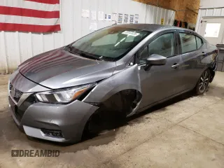 2021 Nissan Versa SV with VIN 3N1CN8EV2ML885217, listed as a Copart auction lot 55344035 with 49,114 mi miles and Salvage title. Bid and sale history available at DreamBid. Image 1.