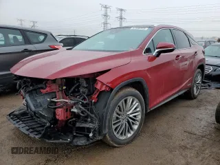 2020 Lexus RX with VIN 2T2JGMDA4LC047239, listed as a Copart auction lot 47558355 with 28,253 mi miles and Salvage Title. Bid and sale history available at carsss.com. Image 1.
