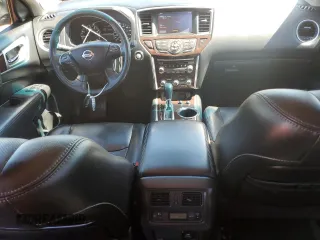 2016 Nissan Pathfinder Platinum with VIN 5N1AR2MN5GC608886, listed as a Copart auction lot 50582035 with 127,089 mi miles and Salvage Title. Bid and sale history available at carsss.com. Image 8.