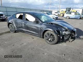 2025 Tesla Model 3 Long Range with VIN 5YJ3E1EB3SF891419, listed as a Copart auction lot 43178755 with Not Provided miles and Salvage Title. Bid and sale history available at DreamBid. Image 4.