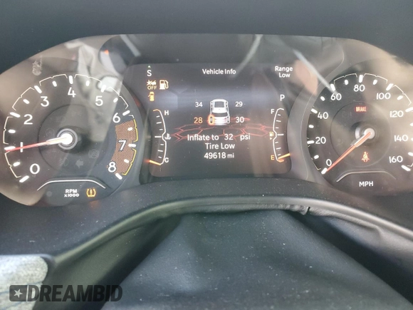 2022 Jeep Compass Altitude with VIN 3C4NJCBB3NT229852, listed as a Copart auction lot 78921104 with 49,618 mi miles and Salvage title. Bid and sale history available at DreamBid. Image 9.
