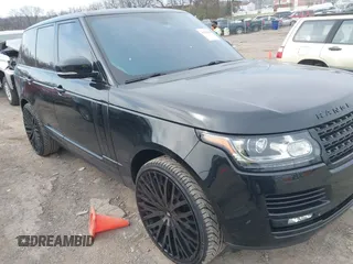 2015 Land Rover Range Rover HSE z VIN SALGS2VF1FA215223, wystawiony jako IAAI lot #41792448 z przebiegiem 77 365 mil mil oraz . Historia ofert i sprzedaży dostępna na DreamBid. Obrazek 1.