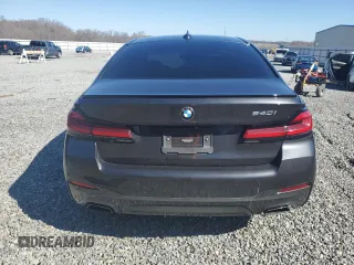 2021 BMW 5 Series 540i with VIN WBA53BJ09MCG05923, listed as a Copart auction lot 48312385 with 41,989 mi miles and Salvage Title. Bid and sale history available at DreamBid. Image 6.