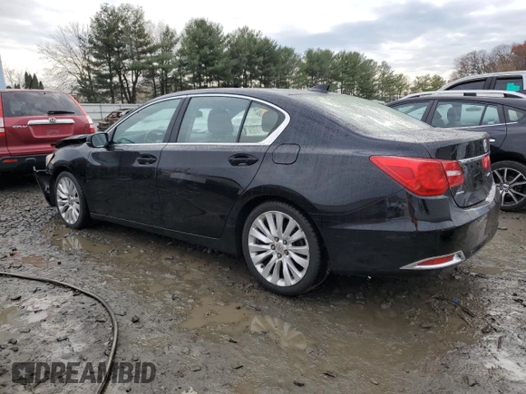 2015 Acura RLX Tech Pkg with VIN JH4KC1F50FC000420, listed as a Copart auction lot 81110914 with 91,359 mi miles and Salvage Title. Bid and sale history available at carsss.com. Image 2.