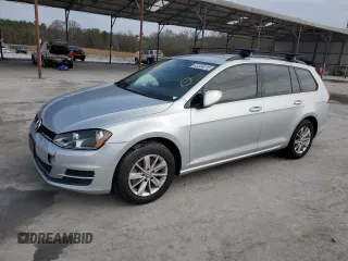2017 Volkswagen Golf SportWagen S with VIN 3VWA17AU8HM502255, listed as a Copart auction lot 43334015 with 30,149 mi miles and Salvage Title. Bid and sale history available at carsss.com. Image 1.